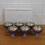 6 Pc Stainless Steel Dessert Bowl Cup Set With Stand thumbnail 6
