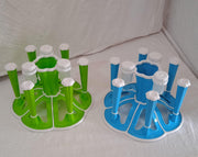 5589 Miracle Plastic Glass Stand  Tumbler Holder  Glass Holder For Kitchen  Dining Table 6 Glasses Stand With 3 Pepper Salt (Moq - 2 Pcs) thumbnail 6