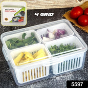 Fridge Storage Boxes Freezer Storage Containers Container For Kitchen Storage Set Storage In Kitchen Vegetable Storage Draining Crisper Refrigerator Food Box (1 Pc) thumbnail 6