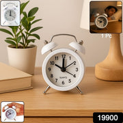 Small Twin-bell Analog Alarm Clock - (1 Pc) thumbnail 7