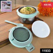 Ganesh Tiara 400ml Stainless Steel Insulated Lunch Box With Leakproof Lid  Folding Spoon thumbnail 7