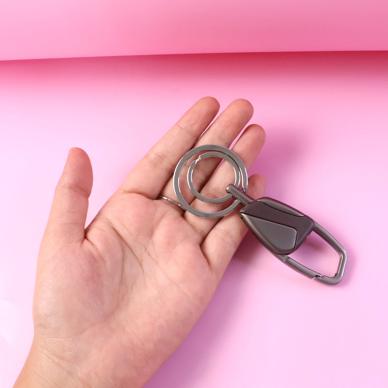 Premium Heavy Duty Metal Key Holder With Locking Carabiner Clip (1 Pc)