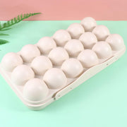 5727 18 Grid Egg Holder Storage Shock-proof Egg Container With Buckle Egg Carrier Egg Tray Egg Shelter Effective Full Seal Egg House Use For Fridge Camping Kitchen thumbnail 5