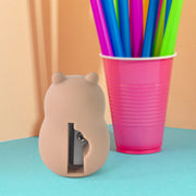 Cartoon Shape Pencil Sharpener With Built-in Eraser (1 Pc) thumbnail 2