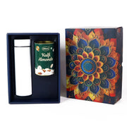Effete Kulfi Almonds Gift Hamper Golden With Bottle (2 Pc Set) thumbnail 3