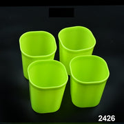 2426 Plastic Drinking Glass Set For Drinking Milk Water Juice (Pack Of 4) thumbnail 6
