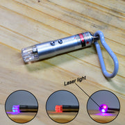 6427 3 In1 Laser Light Led Flashlight + Torch Keychain + Laser Pointer thumbnail 4