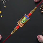 Krishna Rakhi With Peacock Feather Design thumbnail 1