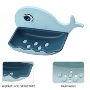 4747 Fish Shape Soap Dish Adhesive Waterproof Wall Mounted Bar Soap Dish Holder  (Pack Of 2pc) thumbnail 2
