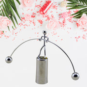 7875 Mini Steel Balance Toy Decoration Pendulum Newton Cradle Balance Ball Tumbler Desk Toy Metal Man Home Home Decoration Crafts thumbnail 4