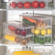 5595 3 Fridge Storage Container Fridge Organizer With Lid Stackable Fridge Storage Containers Plastic Freezer Storage Containers For Fish Meat Vegetables Fruits Pack Of 3pcs 1500ml Approx thumbnail 5