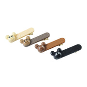 Cute Cartoon Bear Design Premium Fashion Hair Clips (4 Pc) thumbnail 3