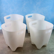 Modern Plastic Dustbin  Waste Paper Basket - (4 Pc) thumbnail 3