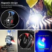 4339 Keychain Led Flashlight Rechargeable Multi Function 6 Lighting Modes Pocket Key Chain Flash Light Usb For Outdoor Campingwalking With Cigarette Lighter thumbnail 2
