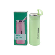 6955 Outdoor Sport Water Bottle 400ml Leak Proof Bpa-free For Travel Cold And Hot Water Glass Water Bottle With Daily Water Intake For Gym And Children (Moq -100 Pc) thumbnail 4