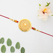 Golden Flower Rakhi thumbnail 2
