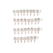 Transparent Crystal Head Push Pins Set For Notice Board (30 Pc) thumbnail 3