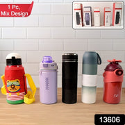 Stainless Steel Water Bottles 500 Ml Approx (Mix Design  Color  1 Pc) thumbnail 5