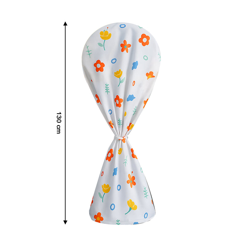 Flower-printed Fan Cover - 1 Pc 130x26 Cm