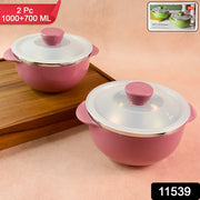 Apex Premium Plastic Serving Bowl Set With Lids (2 Pc) thumbnail 6