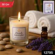Inlief French Lavender Soy Blend Scented Candle In Glass Jar (50gm  1 Pc) thumbnail 6