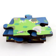 Educational Wooden World Map Puzzle For Kids - (1 Set) thumbnail 2