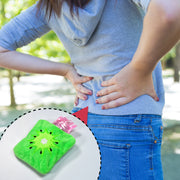 6521 Green Sun Small Hot Water Bag With Cover For Pain Relief Neck Shoulder Pain And Hand Feet Warmer Menstrual Cramps. thumbnail 1