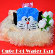 6504 Doremon Small Hot Water Bag With Cover For Pain Relief Neck Shoulder Pain And Hand Feet Warmer Menstrual Cramps. thumbnail 5