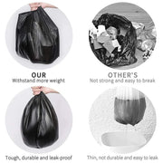 Heavy-duty Black Garbage Bag Roll For Home  Commercial Waste Disposal (1 Roll) thumbnail 2