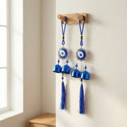 Decorative Evil Eye Hanging Wind Chime Set (2 Pc Set) thumbnail 1
