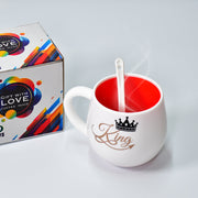 4975 Multi Design Coffee Mug With Spoon And Box Packing. Ceramic Mugs To Gift Your Best Friend Tea Mugs Coffee Mugs Microwave Safe. thumbnail 2