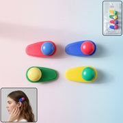 Decorative Snap Hair Clip Set (4 Pc) thumbnail 1