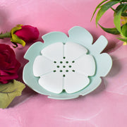 Plastic Flowers Soap Dish Bathroom Accessories Set Shower Gift (1 Pc) thumbnail 2