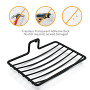 9016 Wall M 2 Pc Soap Rack Used In All Kinds Of Places Household And Bathroom Purposes For Holding Soaps. thumbnail 4