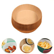 Round Air Fryer Disposable Paper Liner  (50 Pcs Set  160mmx45mm) thumbnail 4