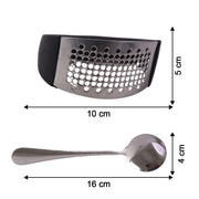 Heavy-duty Garlic Press Tool With Spoon Set (2 Pc Set) thumbnail 4