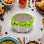 8139 Ganesh Solo Round 400 Stainless Steel Leak Proof Airtight Lunch Pack For Office  School Use thumbnail 4