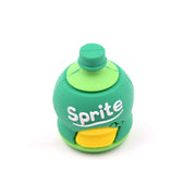 2-in-1 3d Cold Drink Bottle Shape Rubber Pencil Sharpener And Eraser Set Stationery For Kids School Boys Girls Birthday Return Gifts (24 Pcs Set  1 Pc ) thumbnail 5