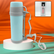 Stainless Steel Insulation Thermos Double-wall Vacuum Insulated Water Bottle For Travel Outdoor Fitness Portable Travel Pot Camping Coffee Portable Car Travel Keep Hot  Cold Large Capacity (1200 Ml) thumbnail 5