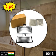 9016 Wall M 2 Pc Soap Rack Used In All Kinds Of Places Household And Bathroom Purposes For Holding Soaps. thumbnail 7