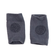 Dark Grey Toddler Wool Knit Leg Warmer (Knee Guard) thumbnail 4