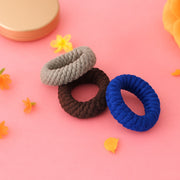 Tyre Shape Hair Rubber Bands Pack Of 3 (Multicolour) thumbnail 4