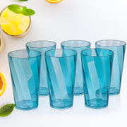 2353 Premium Juice And Water Glasses Set Of 6 Transparent 300ml Drinking Water Glasses Stylish  Crystal Square Highball Glasses For Water Juice  Cocktails Glass Set Of 6 For Water thumbnail 1