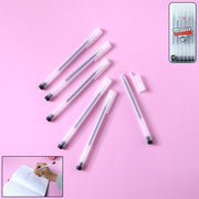 Transparent Smooth Writing Black Gel Pens Set Of 6 Pieces thumbnail 6