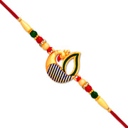 Beautiful Peacock Feather Rakhi thumbnail 2