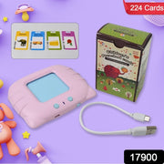 17900 Preschool Learning Toys Flash Cards For Small Kids Educational Toys English Words Learning Machine For Kids With 224 Words Birthday Gift For Kids Intelligent Electric Kids Language Card (1 Set) thumbnail 7