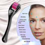 6601 Derma Roller Anti Ageing And Facial Scrubs  Polishes Scar Removal Hair Regrowth (0.75mm) thumbnail 4