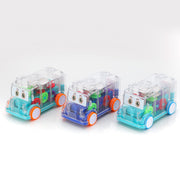 1996 Transparent Musical Mini School Bus Toy For Kids thumbnail 2