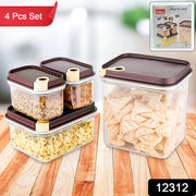 Ritu Push N Lock Airtight Food Storage Container Set (4 Pc) thumbnail 5