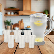 Apex Unbreakable Lemon Jug Set With 6 Glasses  1200ml Jug + 300ml Glasses Approx thumbnail 4